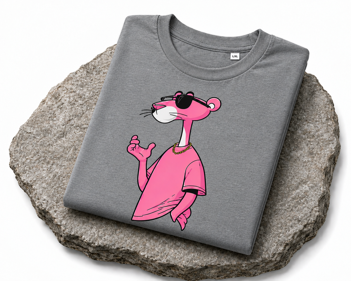 Panther Graphic T-Shirt – Gray