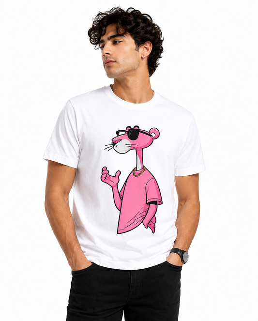 Panther Graphic T-Shirt – White