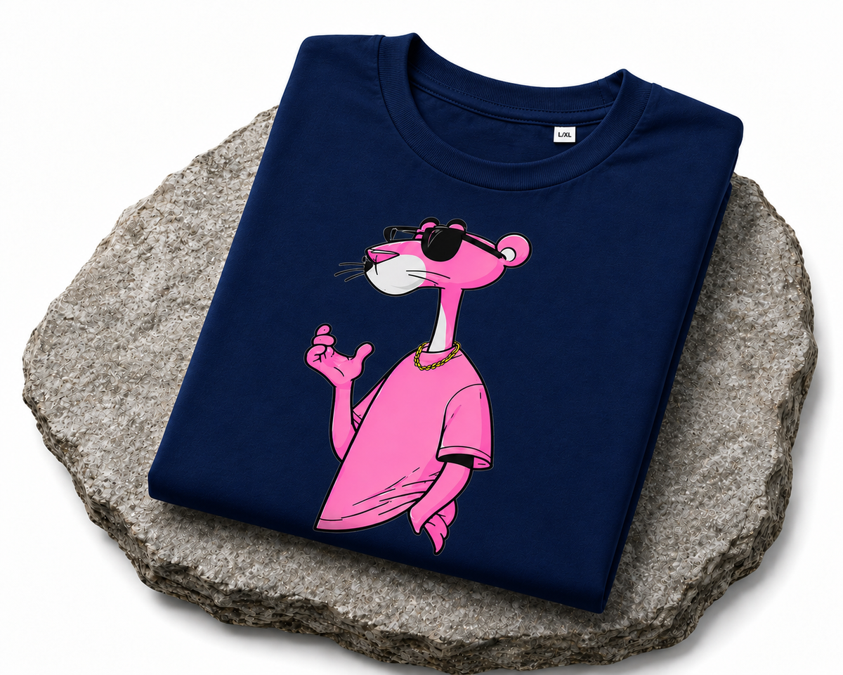 Panther Graphic T-Shirt – Navy Blue