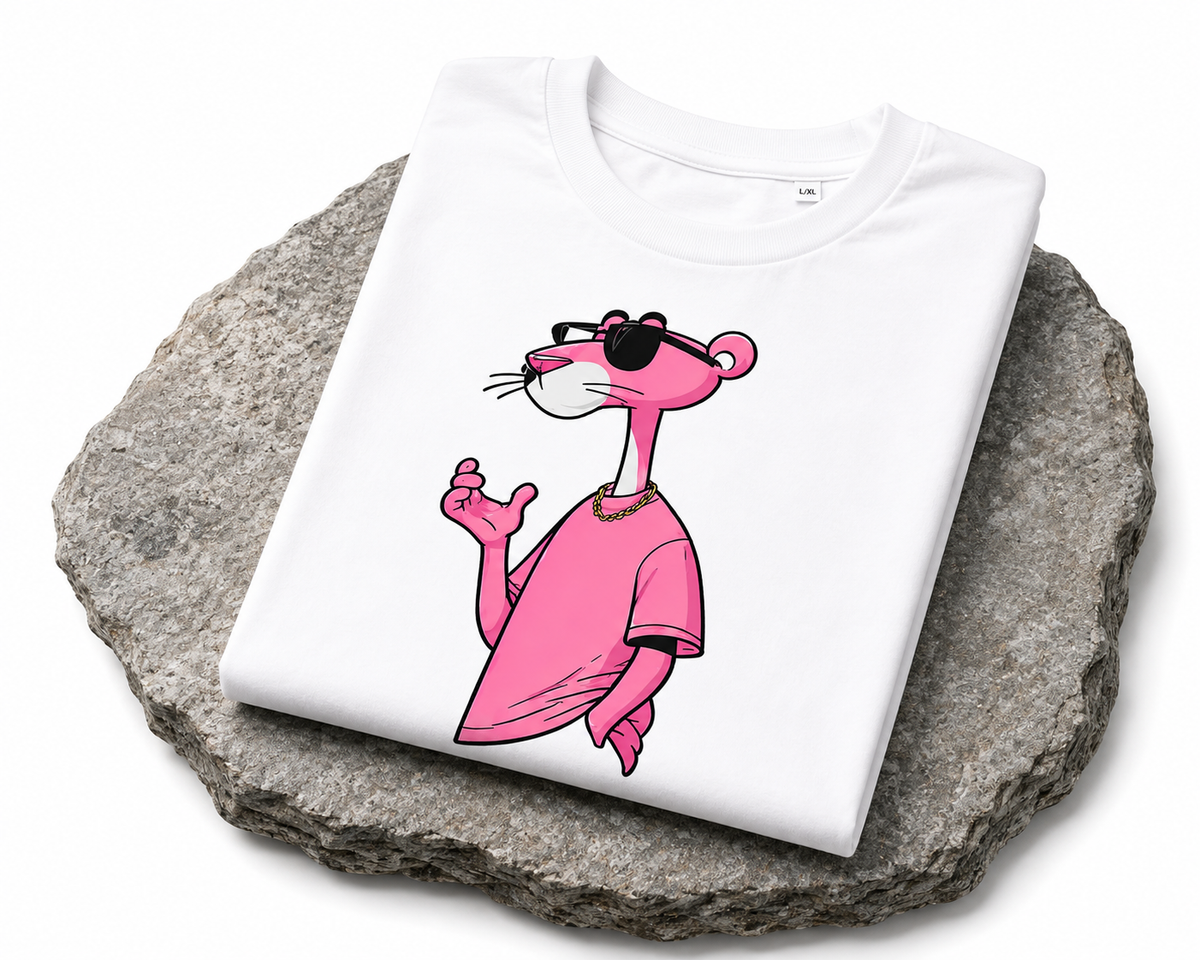 Panther Graphic T-Shirt – White