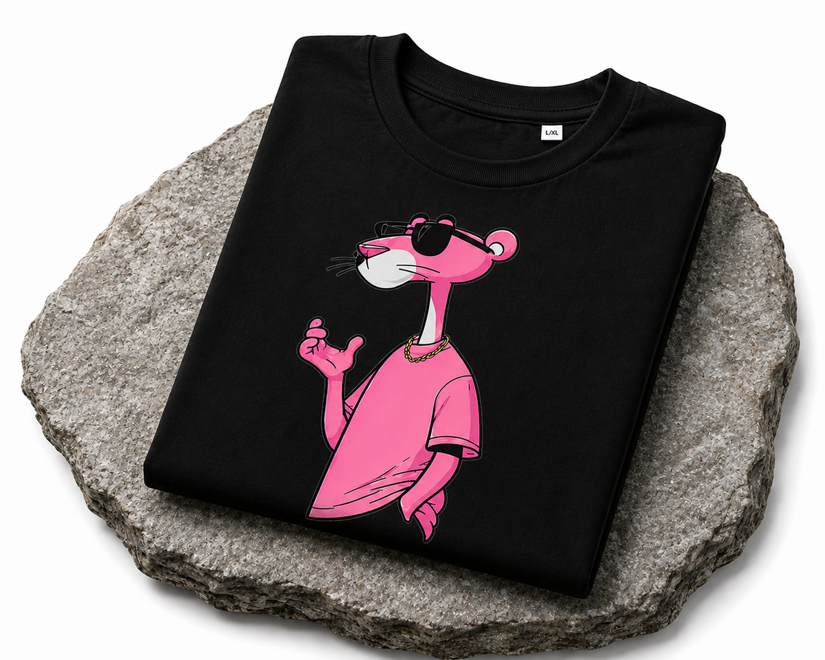 Panther Graphic T-Shirt – Black
