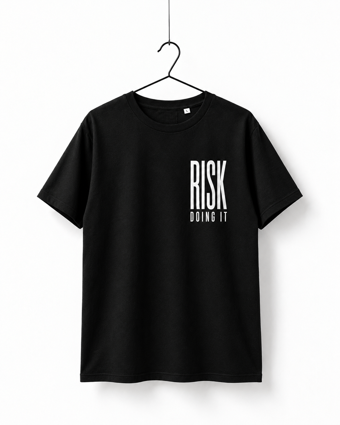 RISK DOING IT Graphic T-Shirt – Black
