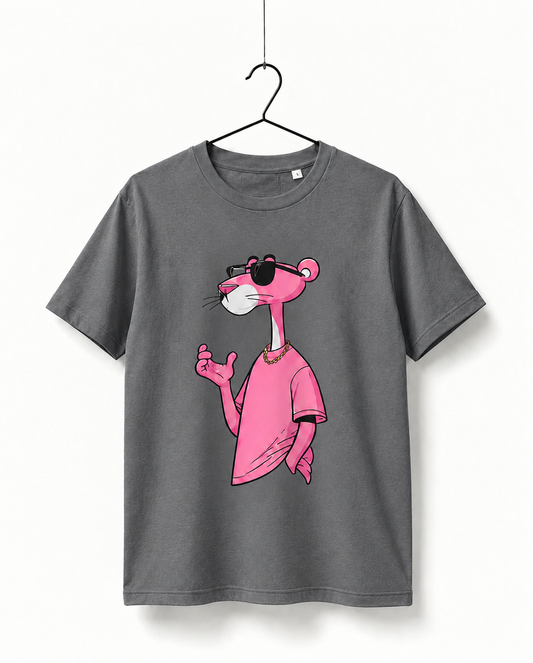 Panther Graphic T-Shirt – Gray