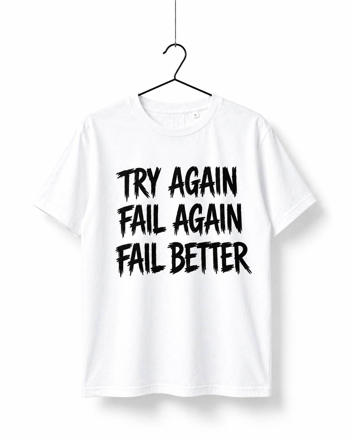 Try Again Graphic T-Shirt – White