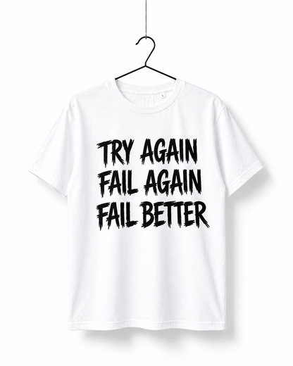 Try Again Graphic T-Shirt – White