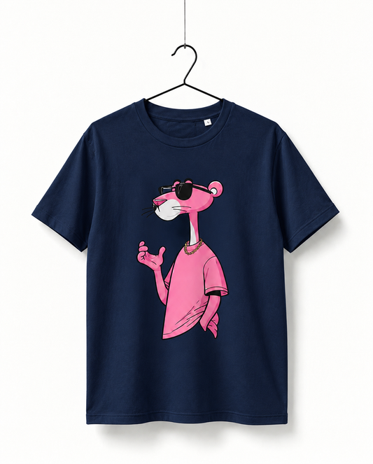 Panther Graphic T-Shirt – Navy Blue