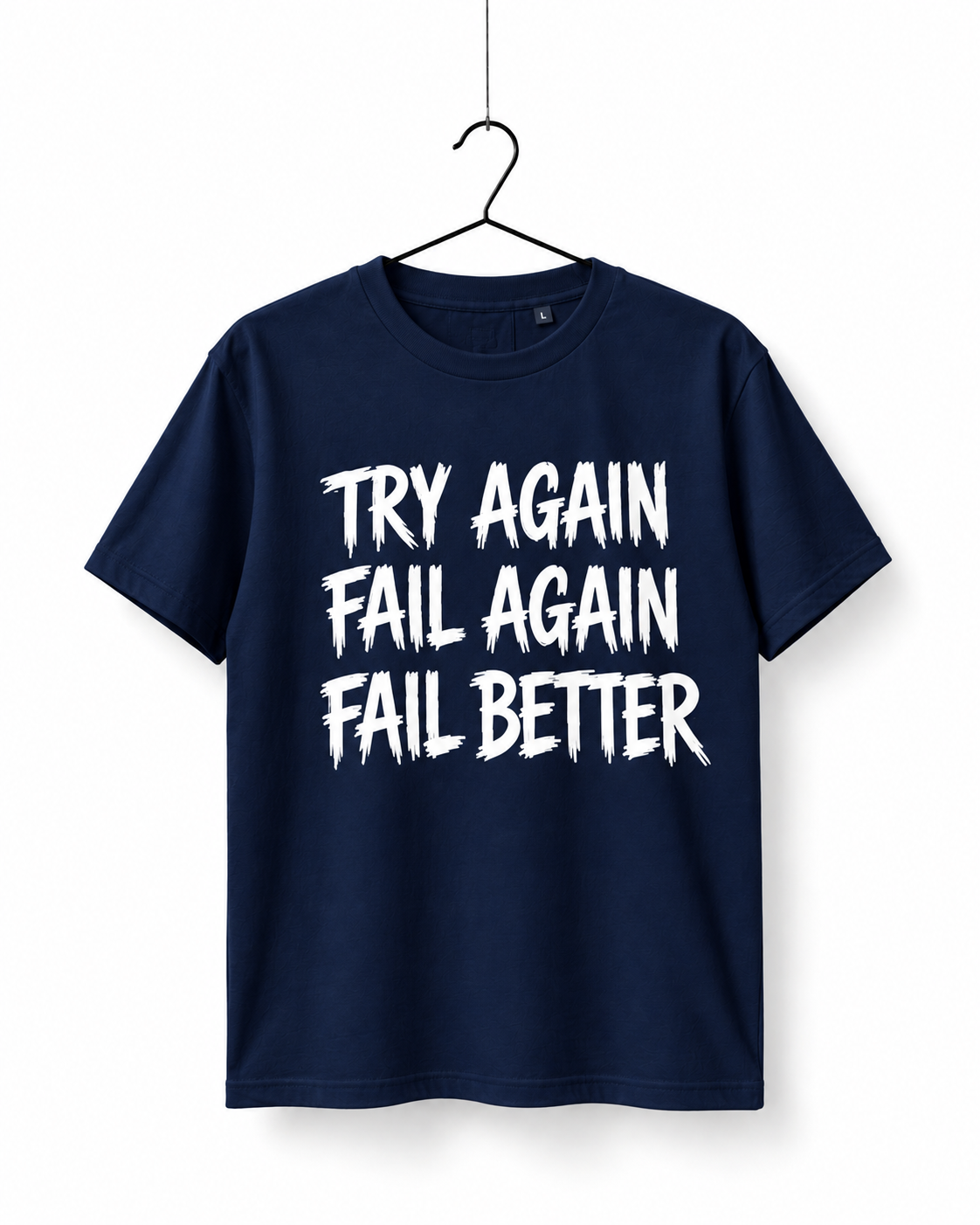 Try Again Graphic T-Shirt – Navy Blue