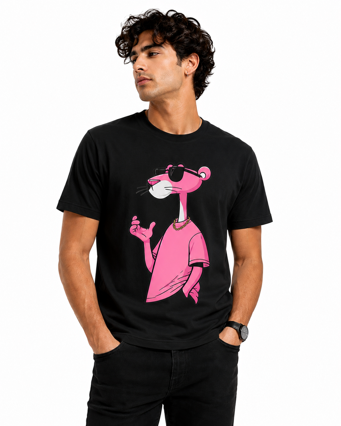 Panther Graphic T-Shirt – Black
