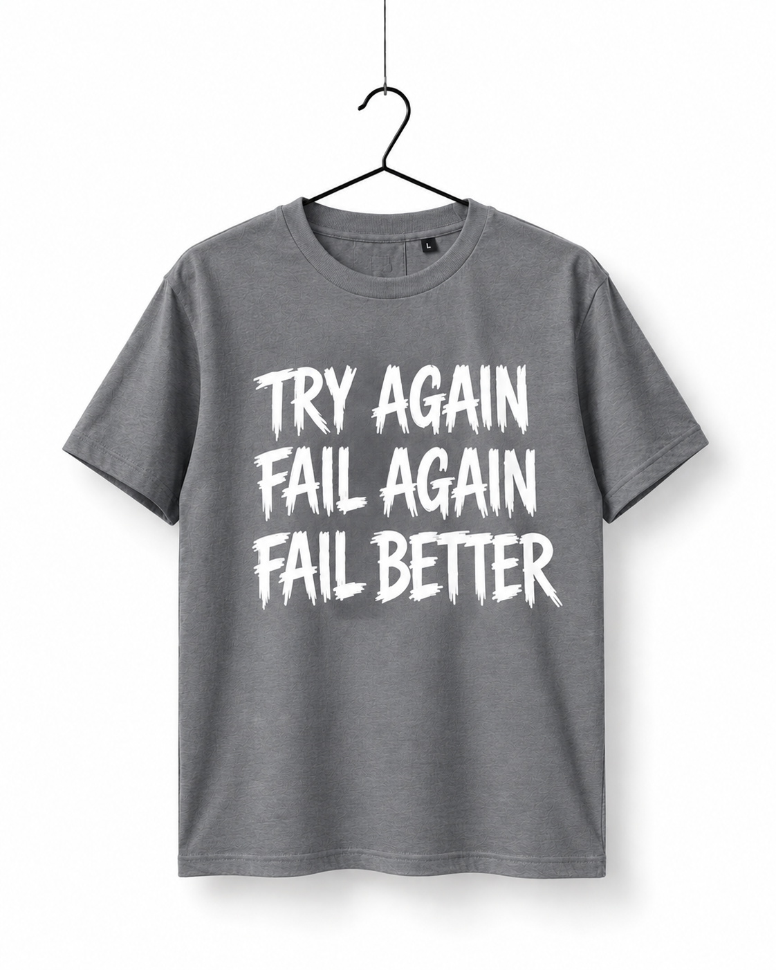 Try Again Graphic T-Shirt – Grey
