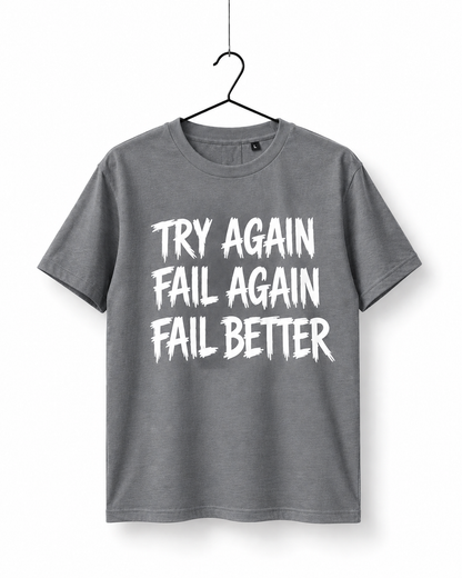 Try Again Graphic T-Shirt – Grey