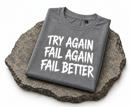 Try Again Graphic T-Shirt – Grey