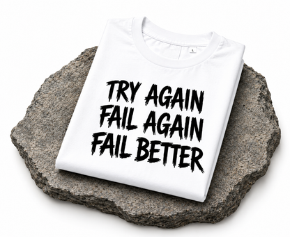 Try Again Graphic T-Shirt – White